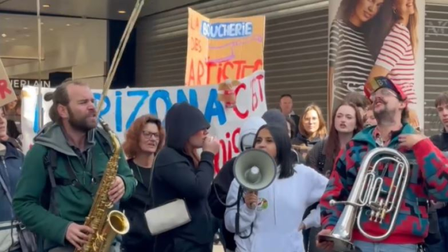 Всеобщая забастовка против сокращения бюджета проходит в Бельгии