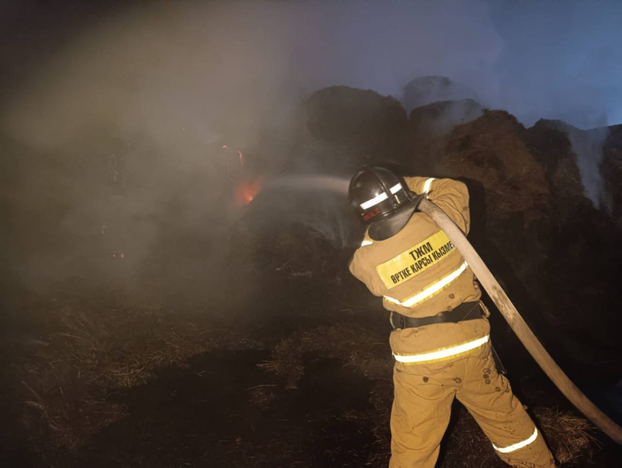 15 тонн сена сгорело в Акмолинской области