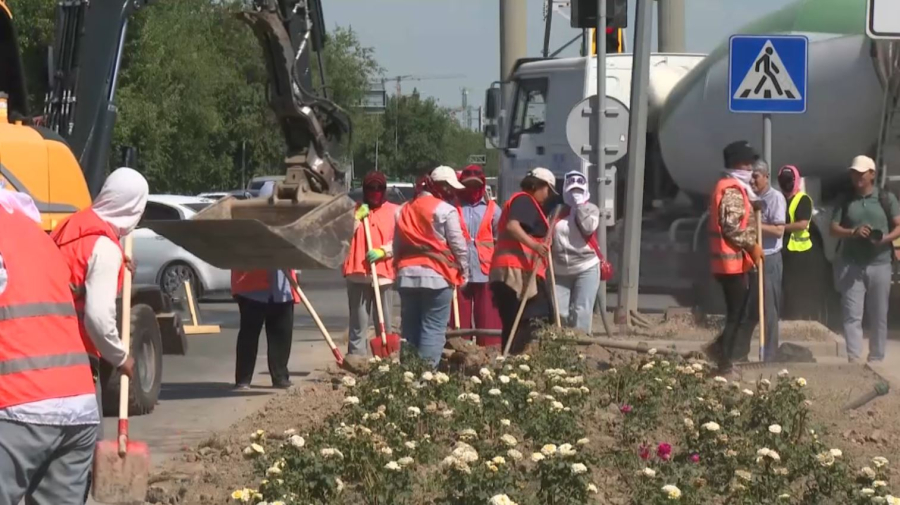 Таза Қазақстан: 1,2 млн цветов высадят на клумбах Шымкента