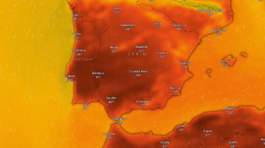 Аномальная жара охватила Испанию и Португалию