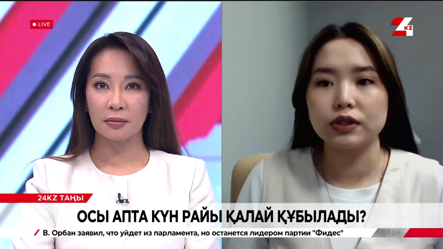 Осы апта күн райы қалай құбылады?