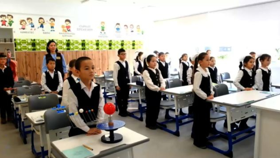 Новую школу открыли в селе Туркестанской области