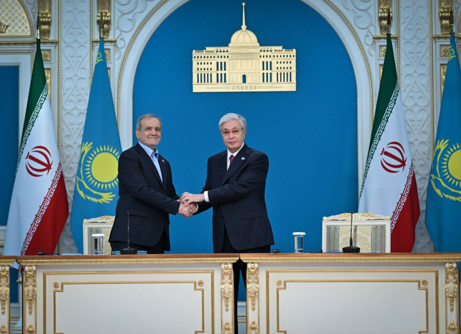 Қ. Тоқаев пен М. Пезешкиан Бірлескен мәлімдеме қабылдады