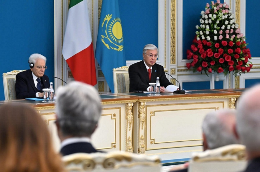 Токаев и Маттарелла выступили с совместным заявлением для СМИ