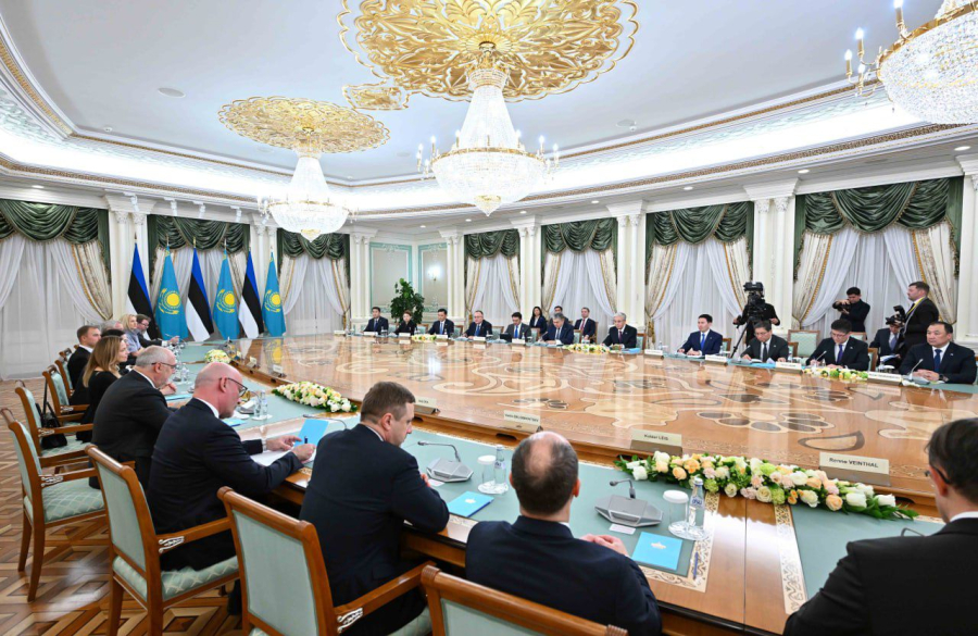 Президенты Казахстана и Эстонии провели переговоры в расширенном составе