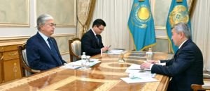 Токаев принял председателя правления АО «Национальный управляющий холдинг «Байтерек»