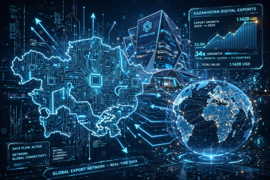 Қазақстанның IT-қызметтер экспорты бес жылда 34 есе өсті