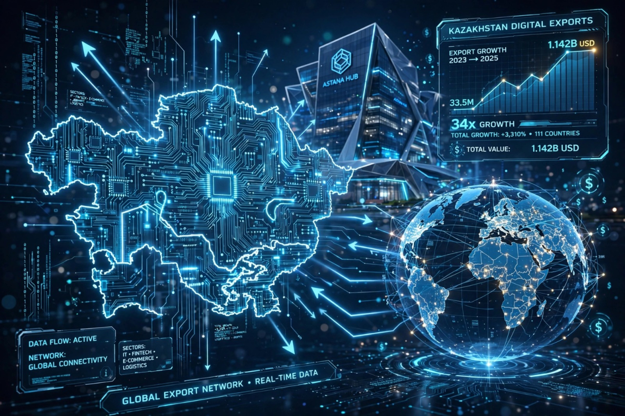 Қазақстанның IT-қызметтер экспорты бес жылда 34 есе өсті