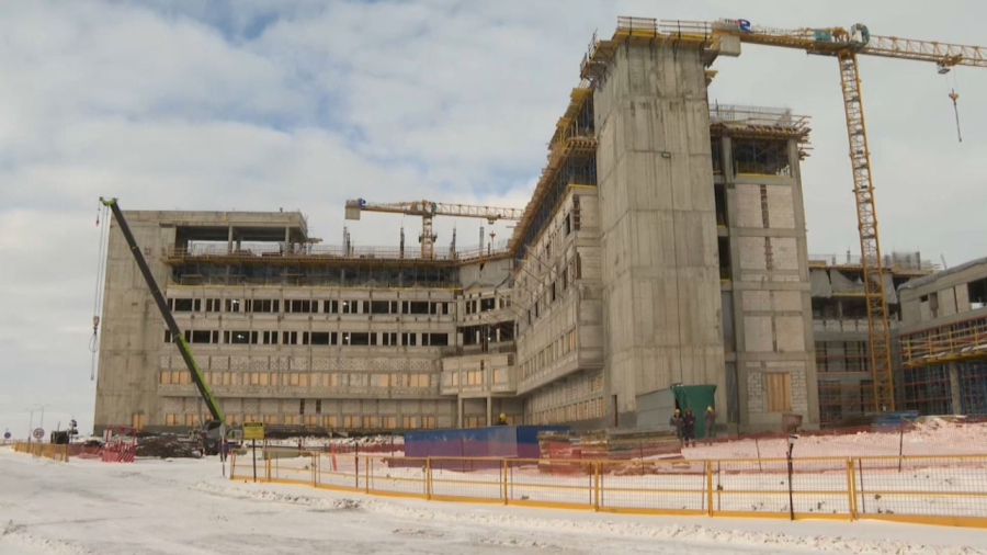 Көкшетауда 630 орындық аурухананың құрылысы жүріп жатыр