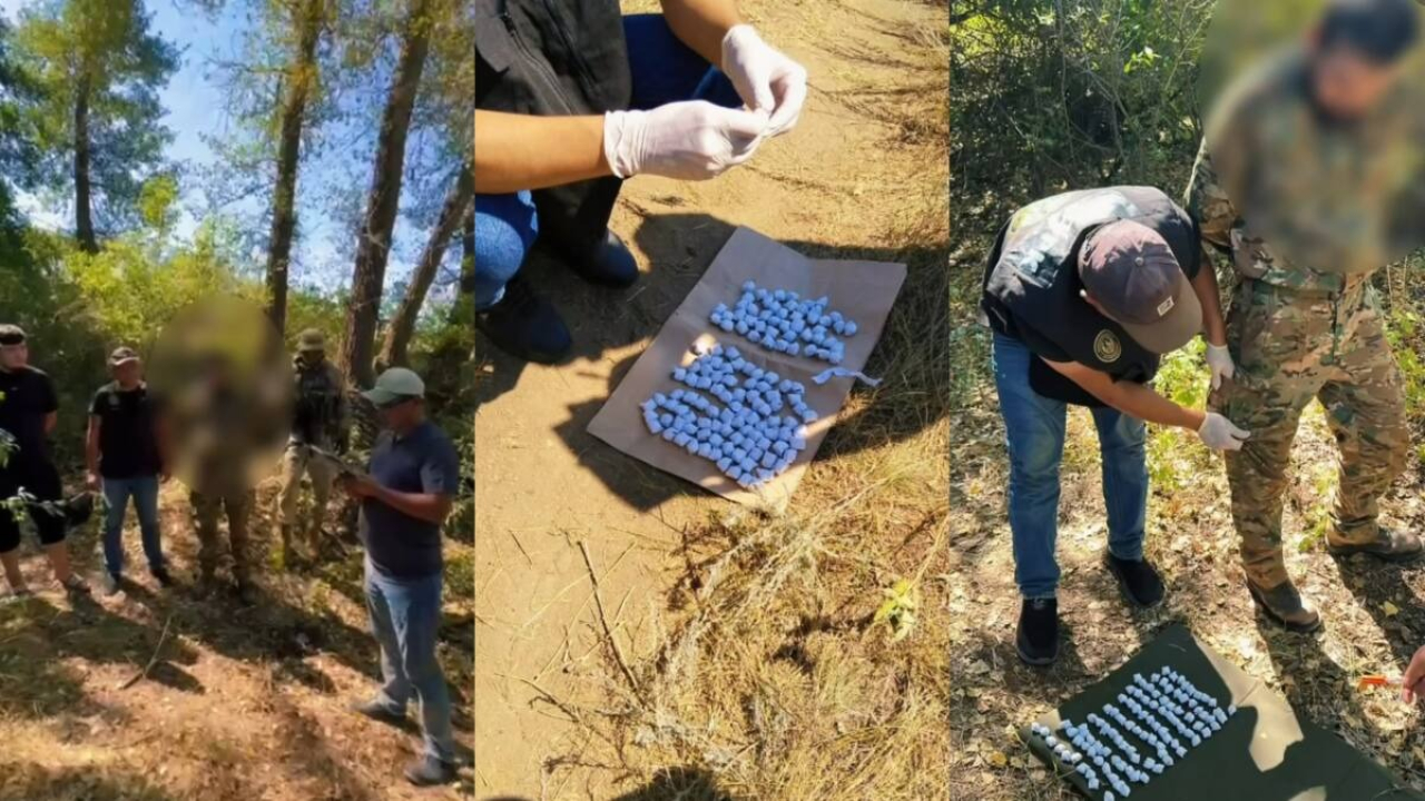 Ақтөбеде есірткі таратқан екі адам ұсталып, 400-ге жуық орама тәркіленді