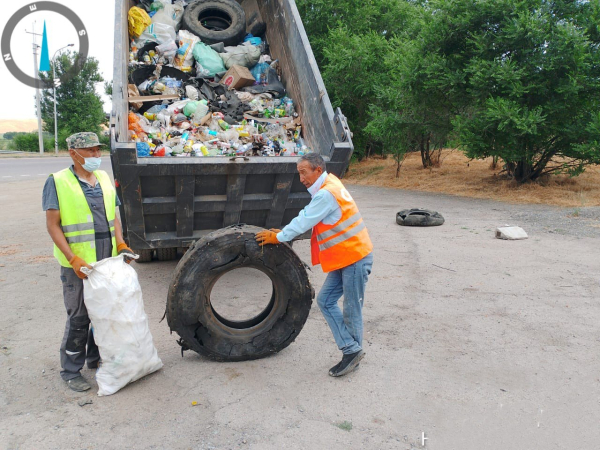 700 тысяч тонн мусора вывезли с республиканских дорог