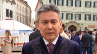 Казахскую юрту установили на главной площади Братиславы