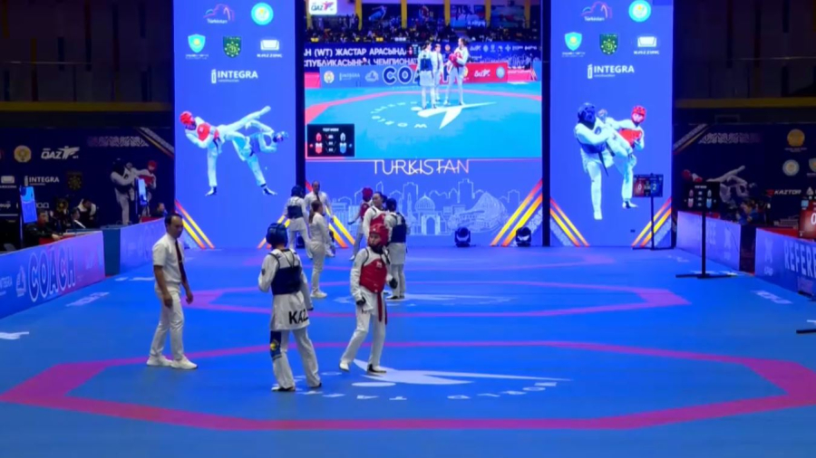 Чемпионат Казахстана по таеквондо стартовал в Туркестане