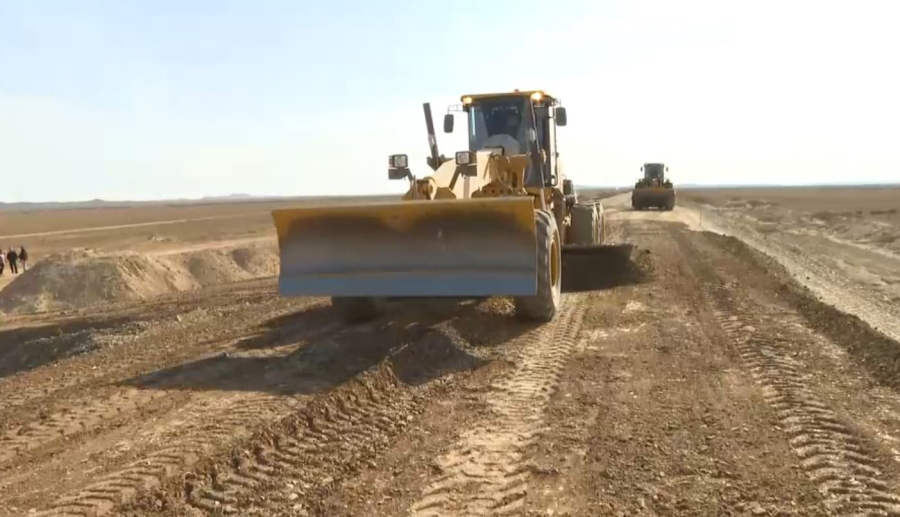 Теміржол құрылысы қарқынды жүріп жатыр