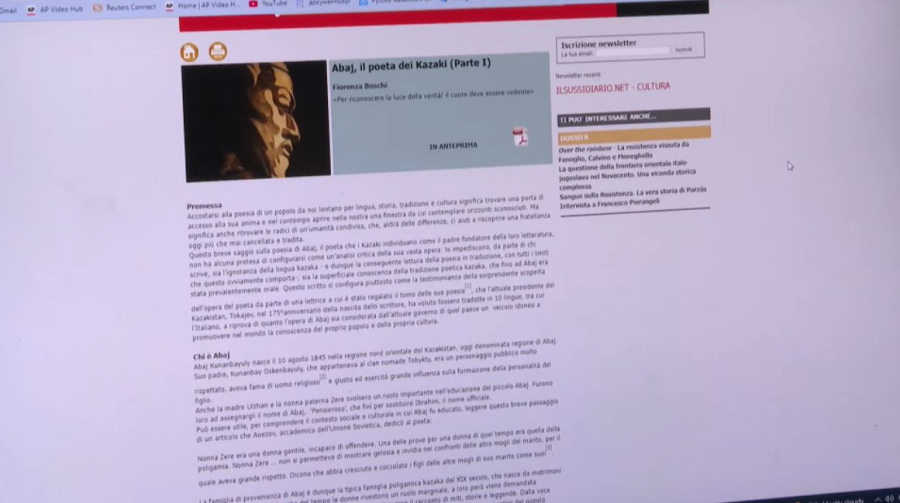 Статью об Абае Кунанбаеве опубликовали в итальянском журнале