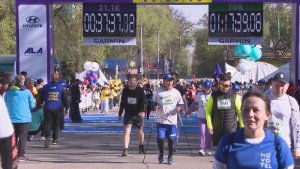 Алматыда әуесқой спортшылар марафонға шықты