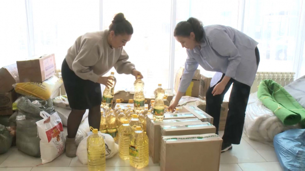 Ақтөбеге гуманитарлық көмек жеткізіліп жатыр