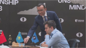 М.Ашимбаев принял участие в завершающей партии за звание чемпиона мира по шахматам