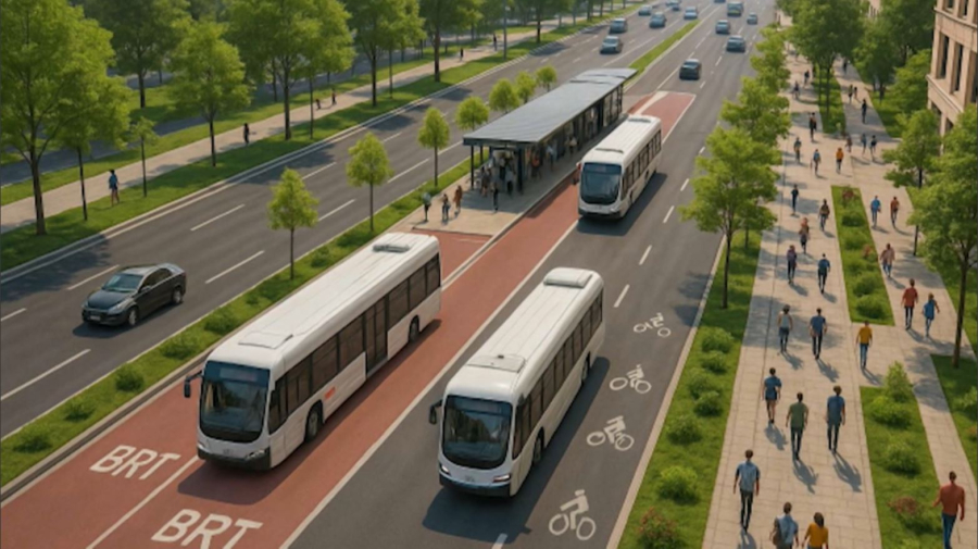 Алматыда жаңа BRT желісі салынып жатыр