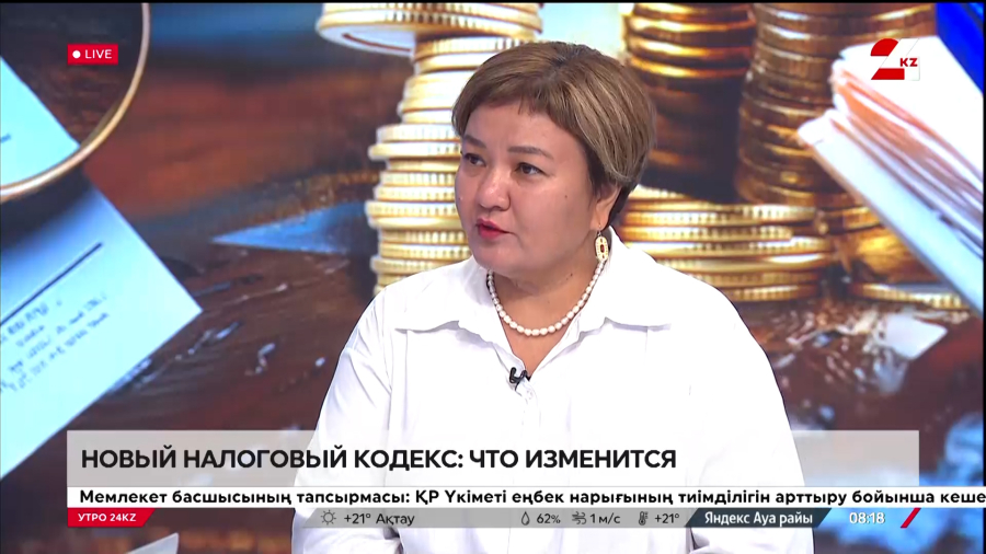 Новый налоговый кодекс: что изменится. Гульжан Абилова