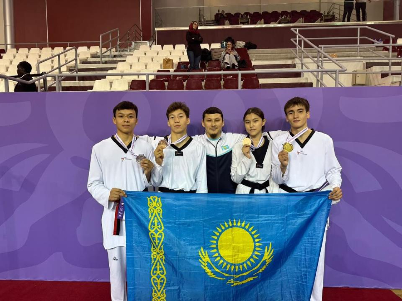 Таеквондисты из Астаны завоевали четыре медали на Qatar Open