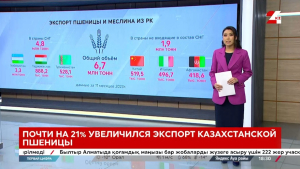 Казахстан почти на 21% нарастил экспорт пшеницы и меслина