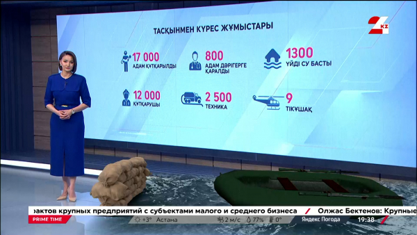 Тасқынмен күрес жұмыстары. Графика