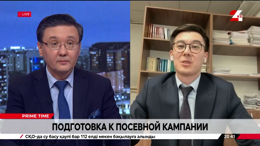 Подготовка к посевной кампании. Адильхан Еркенов