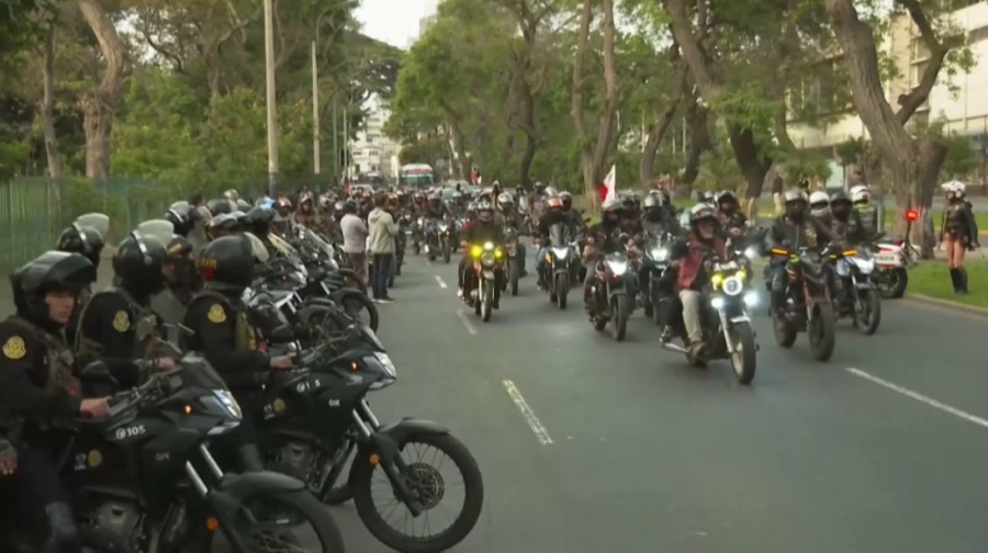 Байкеры в Перу вышли на протесты