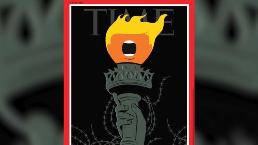 «Тайм» журналының мұқабасына Трамп саясатына қарсы карикатура шықты