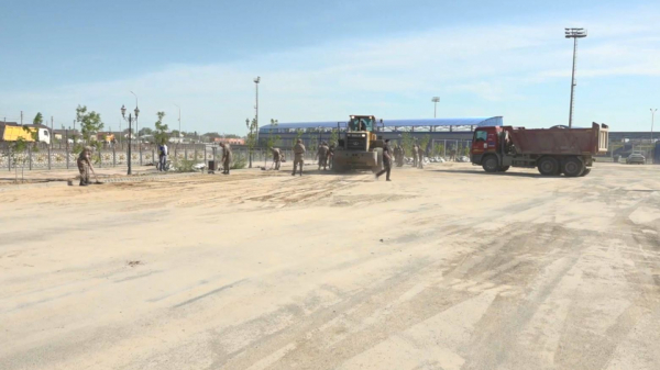 Құлсары қаласы тазартылып жатыр