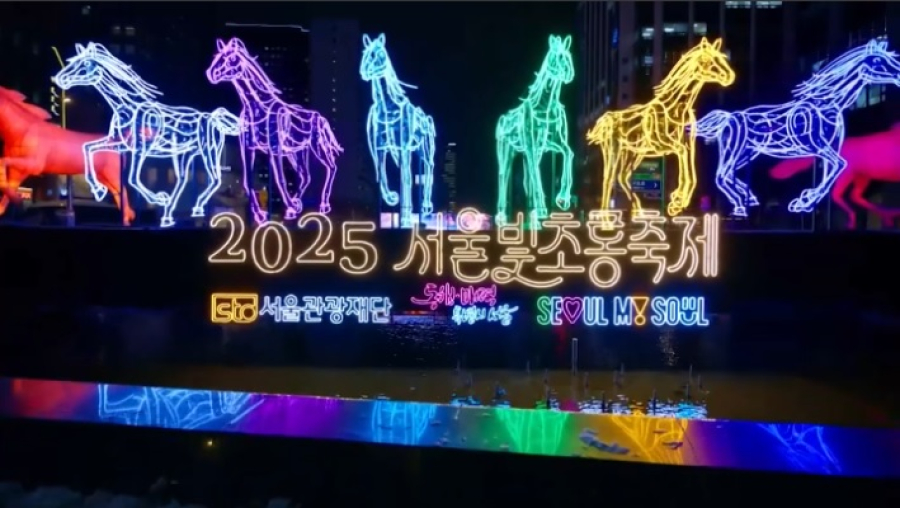 Фестиваль фонарей проходит в Сеуле