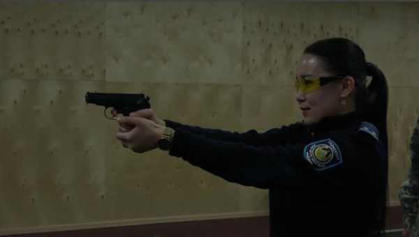 Түркістанда погон таққан арулар сайыста жарысты