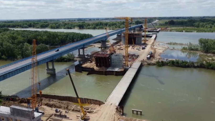 Еліміздегі алғашқы экстрадозды көпір Павлодарда салынып жатыр