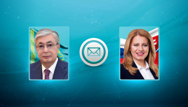 Мемлекет басшысы Словак Республикасының президентін құттықтады