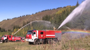 «Огонь-2023»: противопожарные учения провели алматинские спасатели
