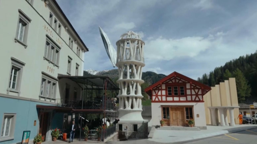Самую высокую в мире башню напечатали на 3D-принтере в Швейцарии