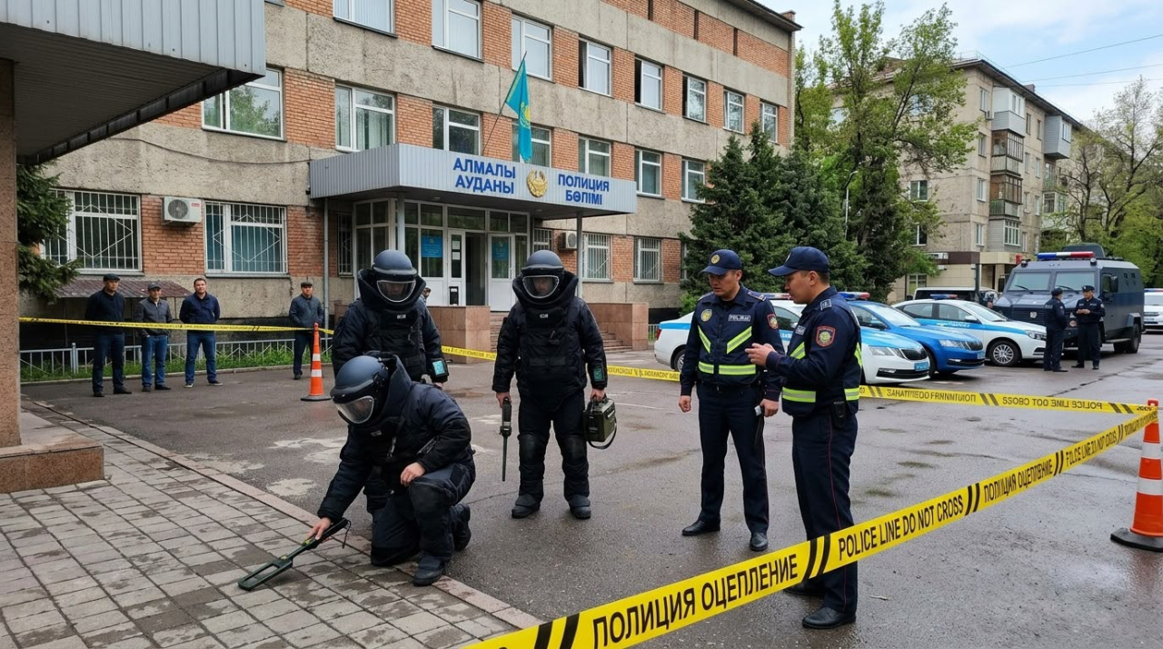 Сообщил о бомбе в здании полиции: в Алматы задержали 56-летнего мужчину