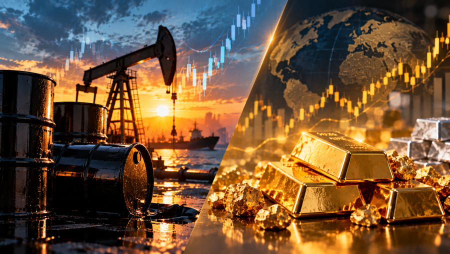 Как изменились цены на нефть и золото