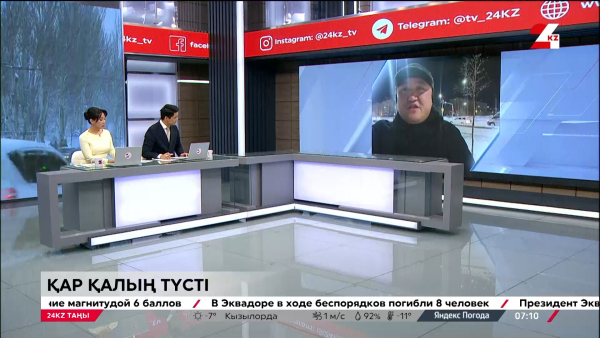 Астанаға қалың қар түсті. LIVE