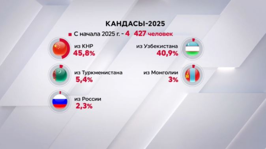 Более 4 тысяч этнических казахов получили статус кандаса с начала года