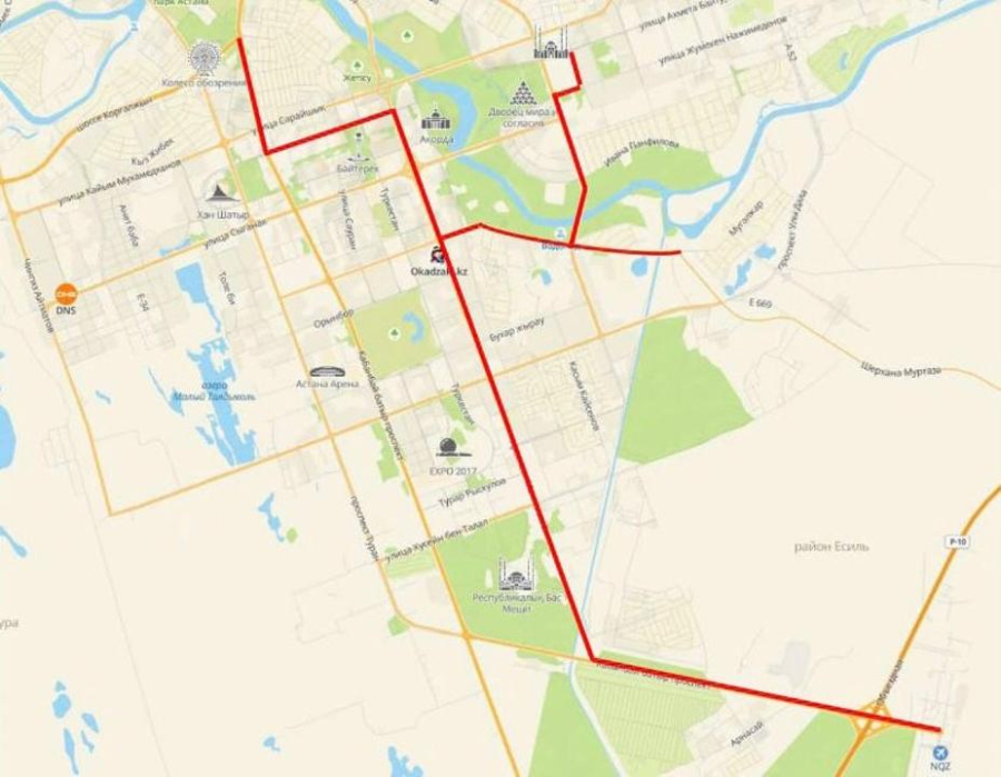 В Астане перекроют улицы на время заседания Делового совета «Китай – Центральная Азия»