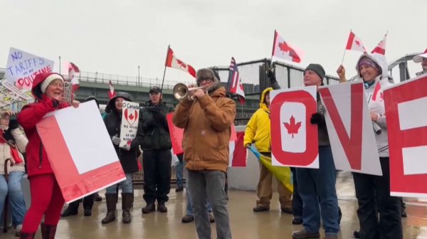 В США прошли акции в поддержку Канады из-за пошлин Трампа