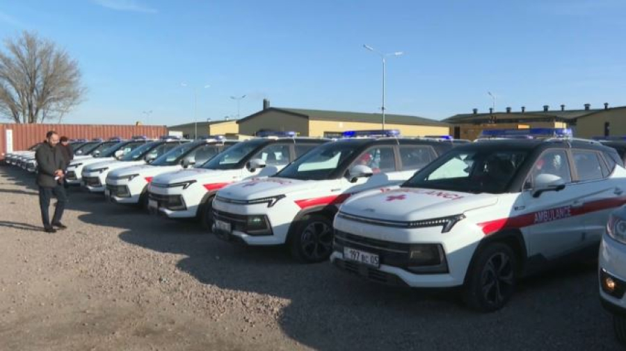 20 автомобилей скорой помощи поступили в Алматинскую область
