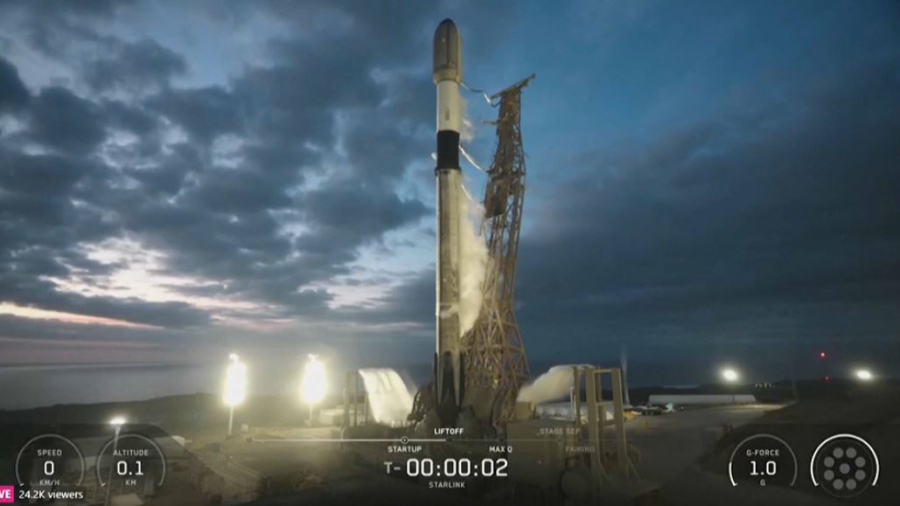 SpaceX вывела 24 спутника Starlink