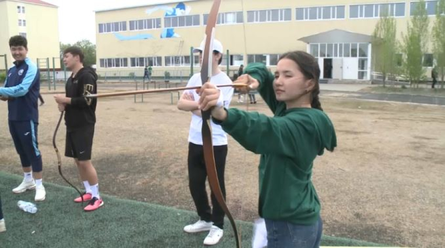Студенты соревновались в национальных видах спорта в Актобе