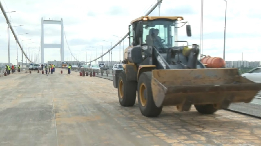 Подвесной мост ремонтируют в Семее