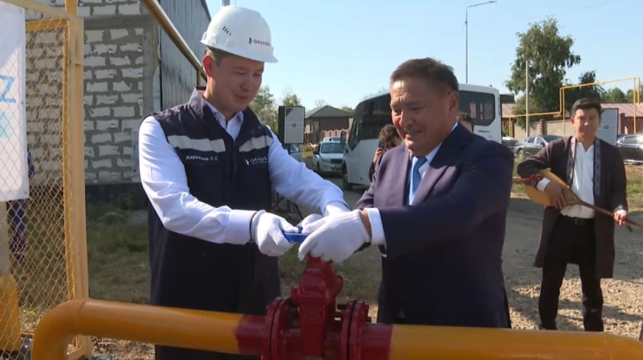 Село Аккайын подключено к природному газу