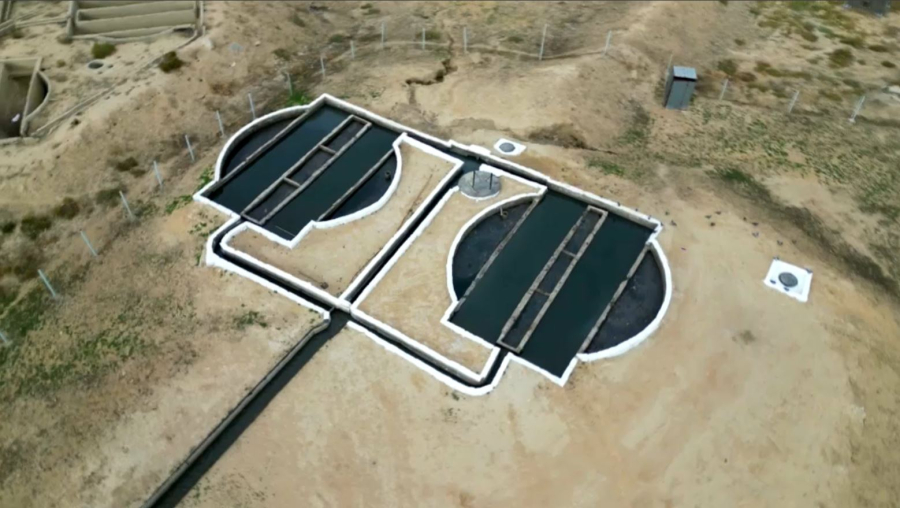 Маңғыстаудың Мұнайлы ауданында кәріз жүйесі салынып жатыр