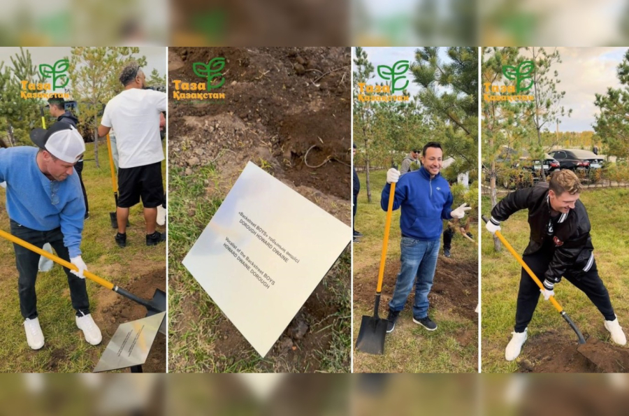 Астанада аңызға айналған Backstreet Boys тобы ағаш отырғызды